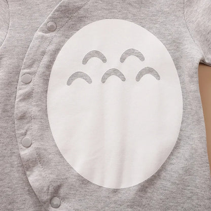 Cute Animal Totoro-Themed Romper & Hat Set for Newborns - Cotton