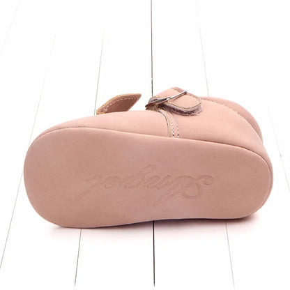 Spring Cat Design Baby Moccasins - Soft First Walker Shoes