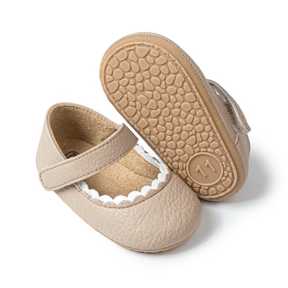 Princess Toddler Shoes - Soft Soled Non-Slip for First Walkers 0-18M