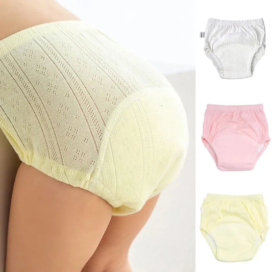 Reusable Cotton Training Pants - Washable Cloth Diaper for Infants