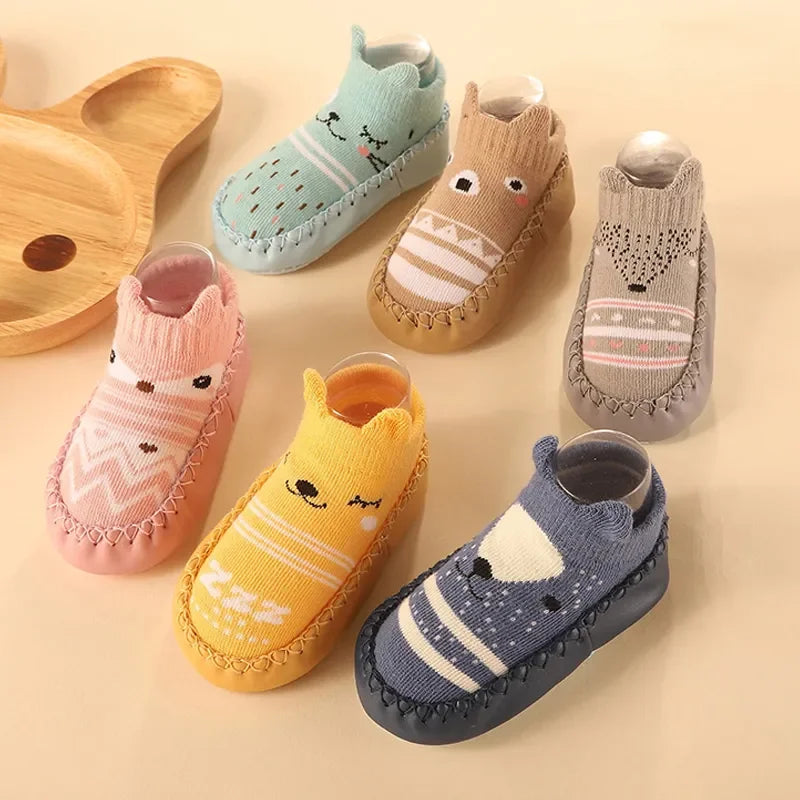 Newborn Rubber-Soled Baby Floor Socks