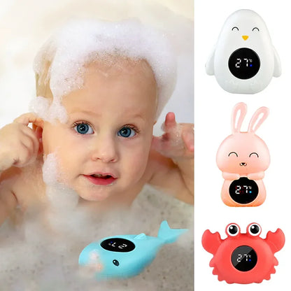 Cartoon Baby Bath Thermometer with LED Display