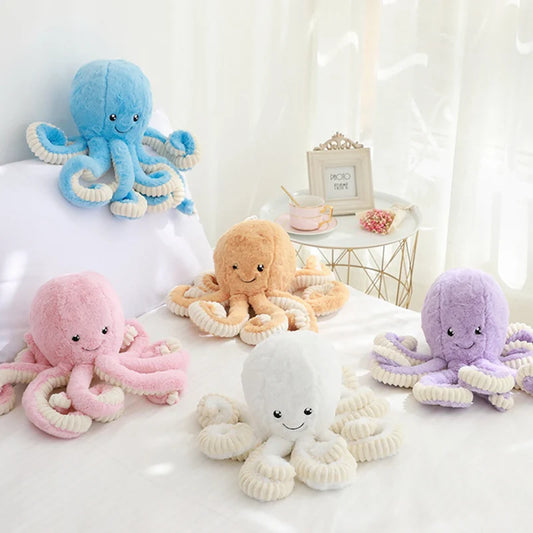 Large Octopus Plush Toy - Soft PP Cotton Stuffed Animal for Kids & Home Decor